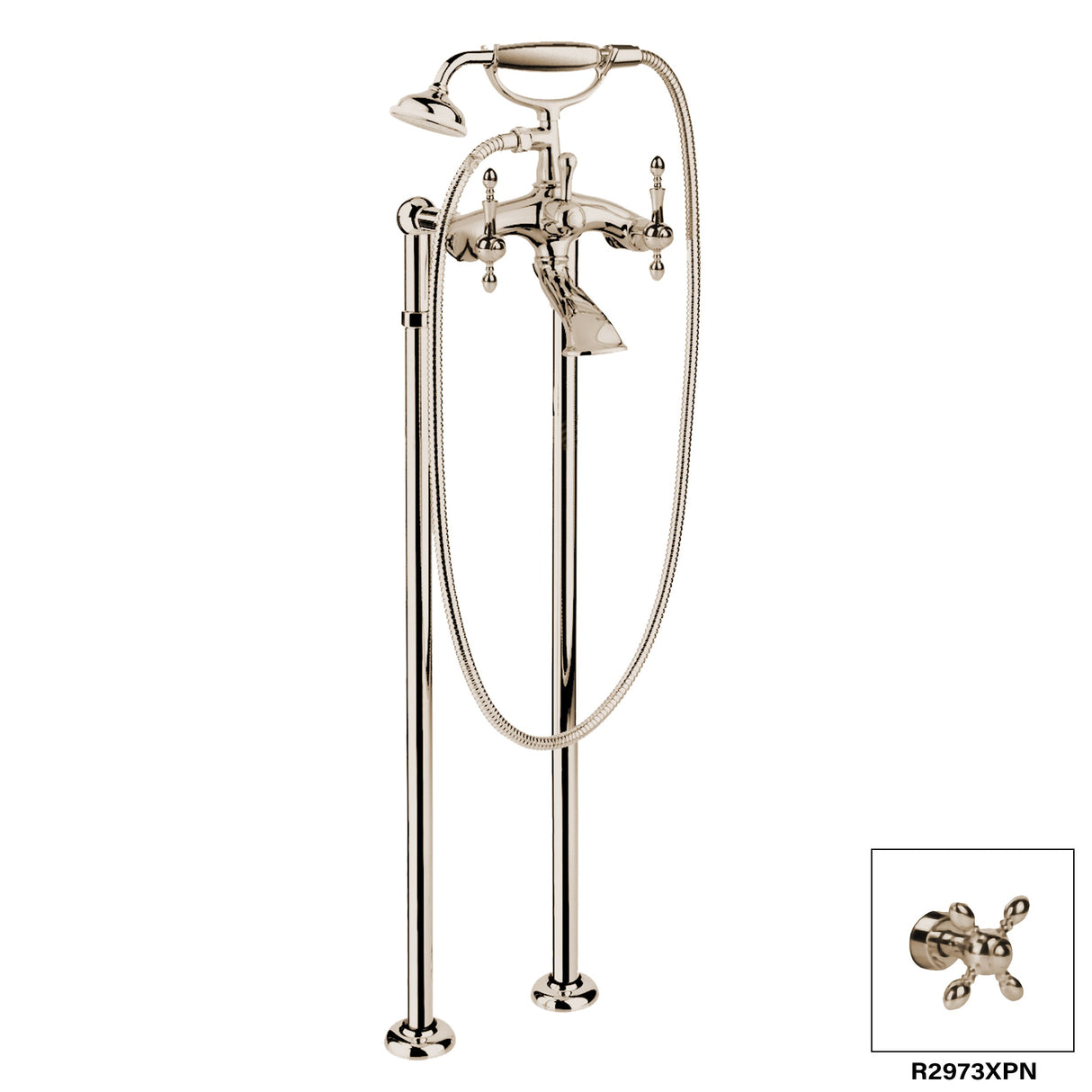 Chopin Floor Mount Tub Filler R2973X