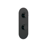 Round trim set for TURBO thermostatic valve 2-way, shared functions