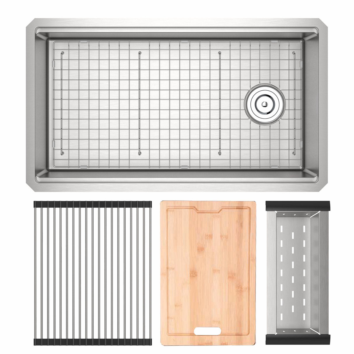 Culinario™ 33" Stainless Steel Chef/workstation Sink With Accessories Ruwum3319wssb