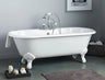 REGAL Cast Iron Bathtub with Faucet Holes and Shaughnessy Feet 2168-WW-6
