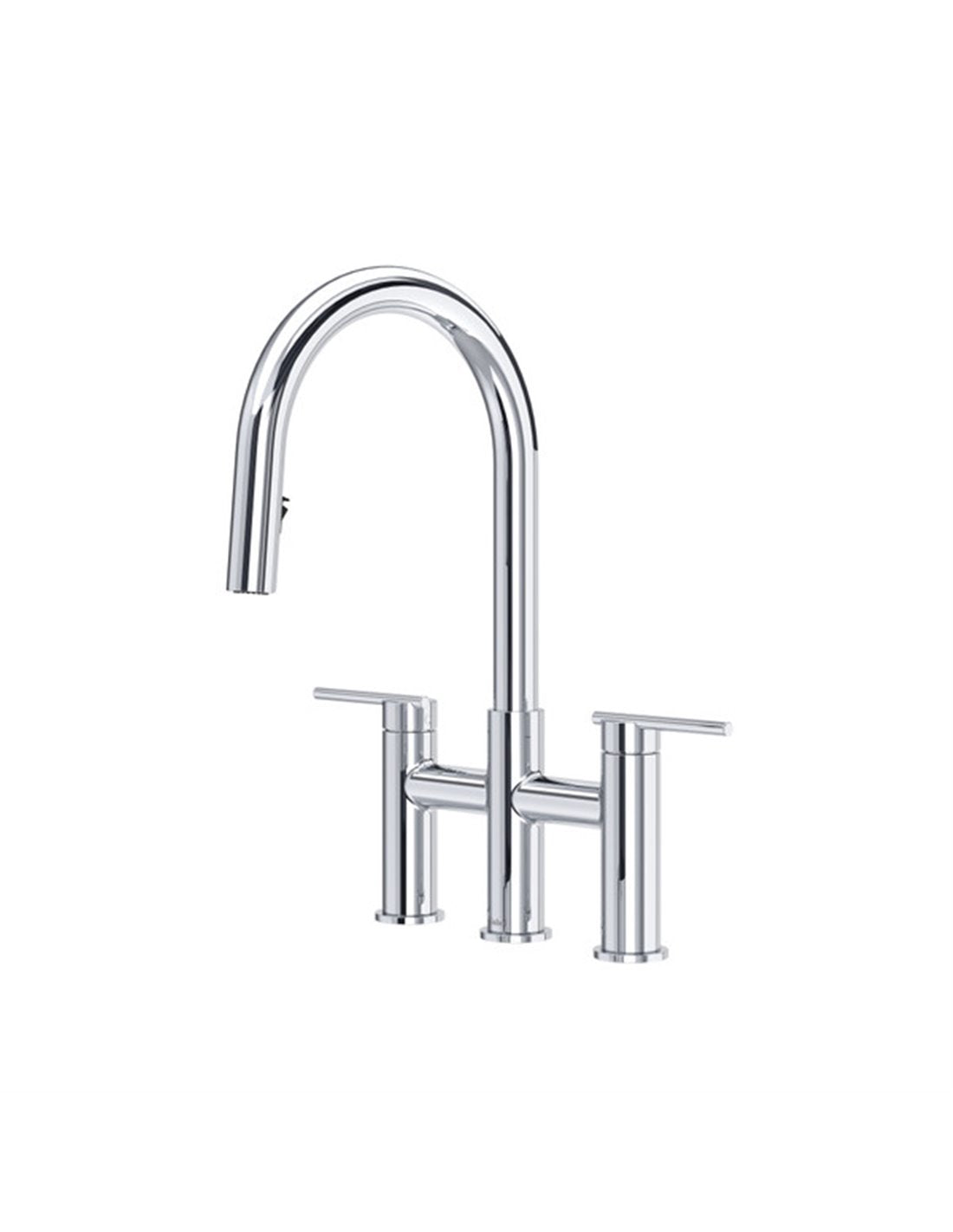 Lateral™ Bridge Pull-Down Kitchen Faucet With C-Spout LT400