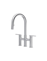 Lateral™ Bridge Pull-Down Kitchen Faucet With C-Spout LT400