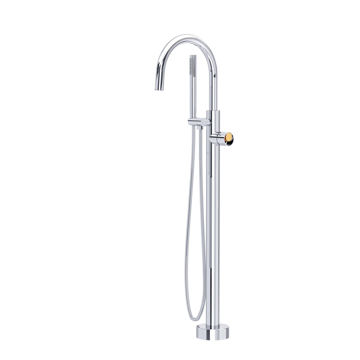 Eclissi™ Single Hole Floor-mount Tub Filler Trim With C-Spout
