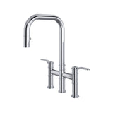 Armstrong Pull-Down Bridge Kitchen Faucet With U-Spout