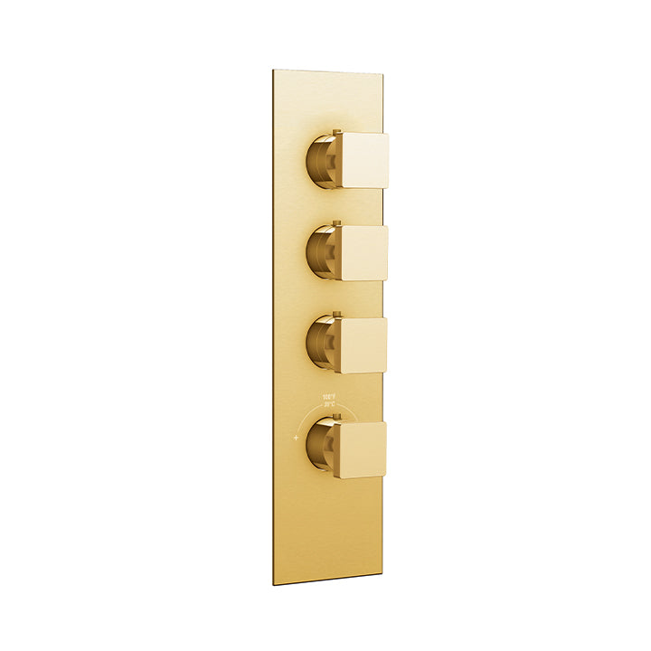 Square trim set for TURBO thermostatic valve #T12003