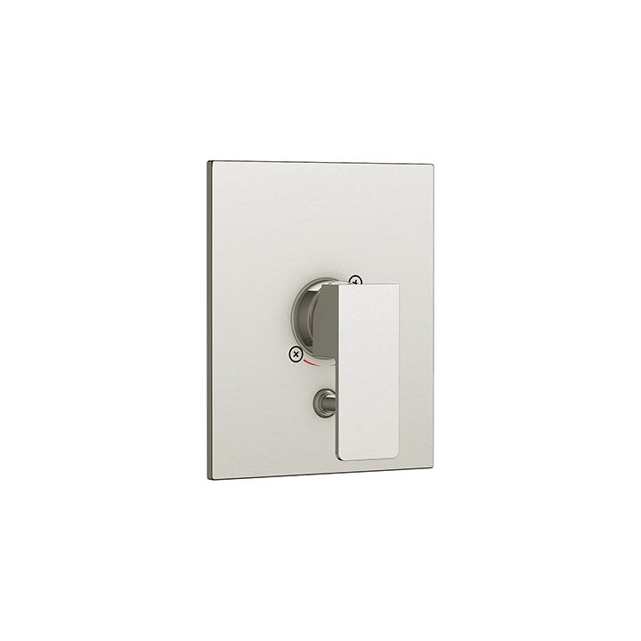 Square trim set for 1/2" pressure balance valve