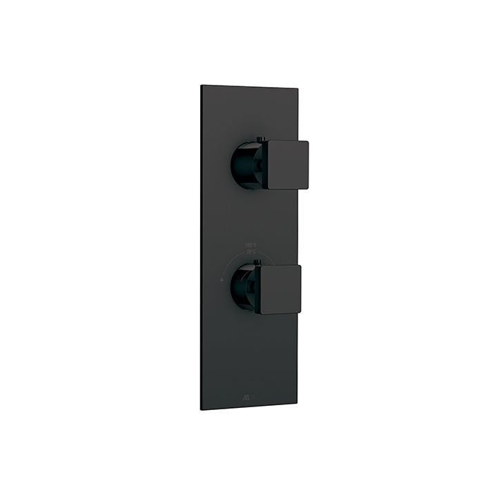 Square trim set for TURBO thermostatic valve 3-way, 1 function at a time