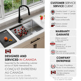 Undermount 25 inch Single Bowl Workstation Kitchen Sink with Accessories