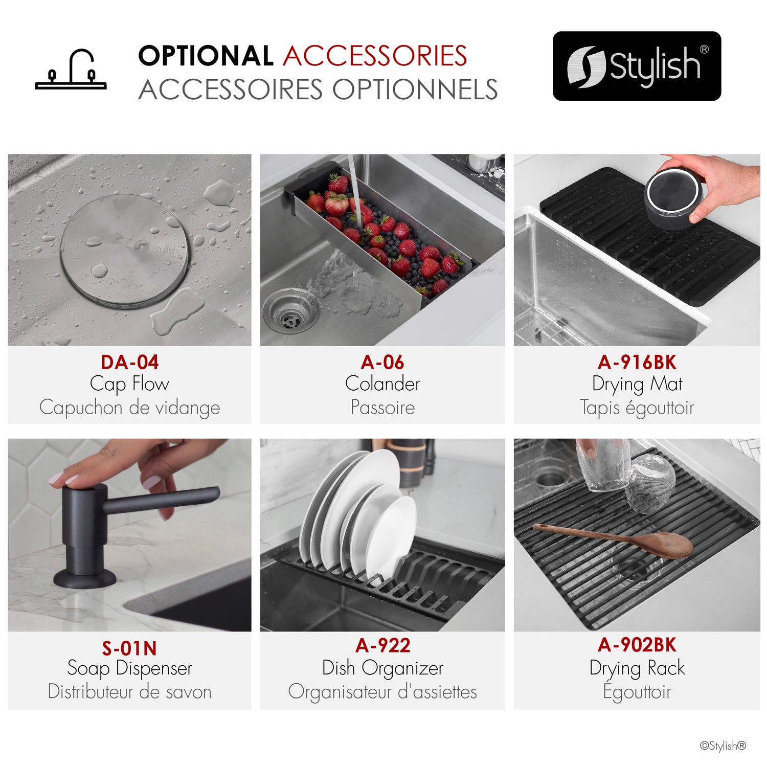 Undermount 18 inch Single Bowl Workstation Kitchen Sink with Cutting Board