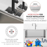 Undermount 27 inch Single Bowl Workstation kitchen Sink with Accessories
