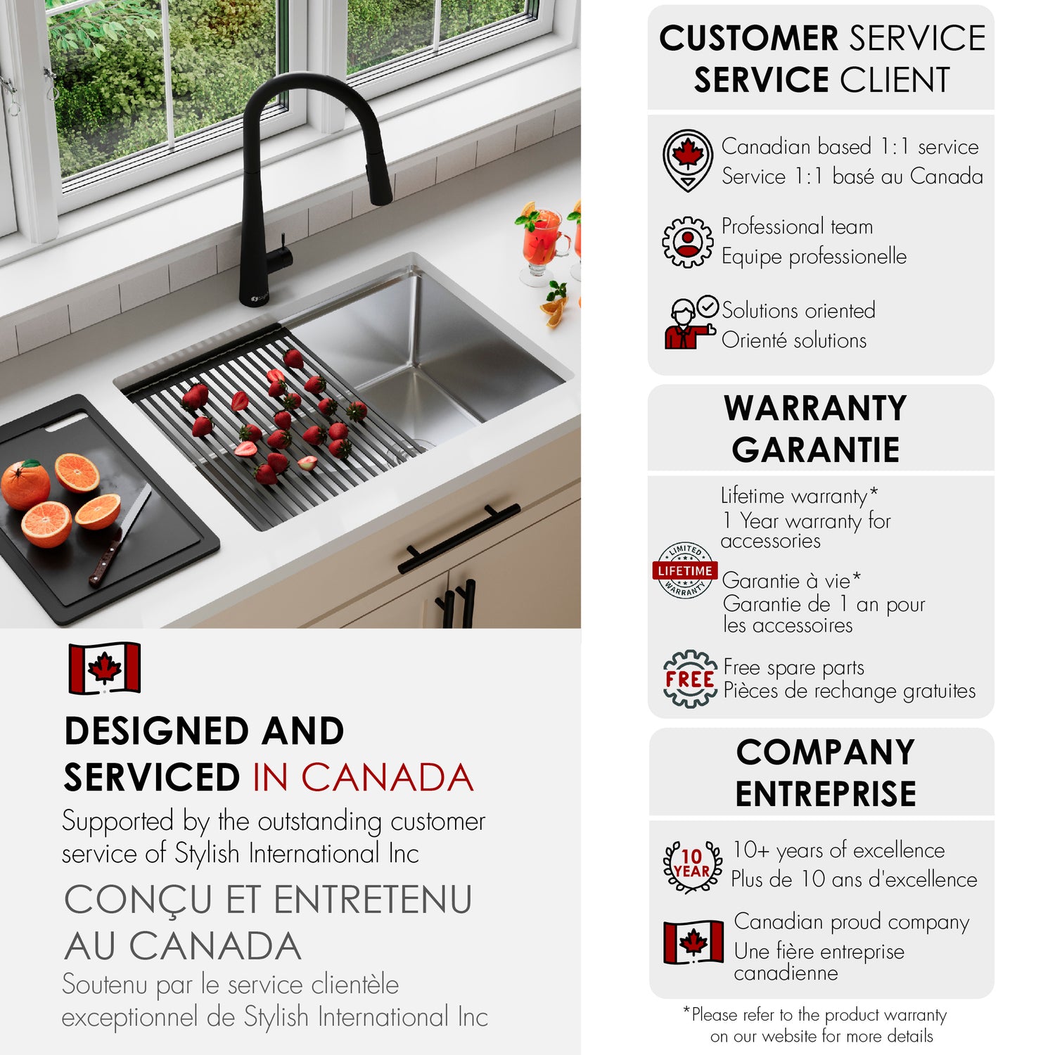 Undermount 27 inch Single Bowl Workstation kitchen Sink with Accessories