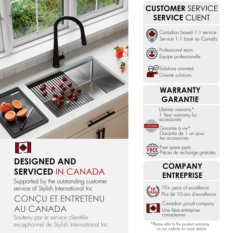Undermount 27 inch Single Bowl Workstation kitchen Sink with Accessories