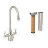 Georgian Era Three Handle Bar/Food Prep Filter Kitchen Faucet Kit