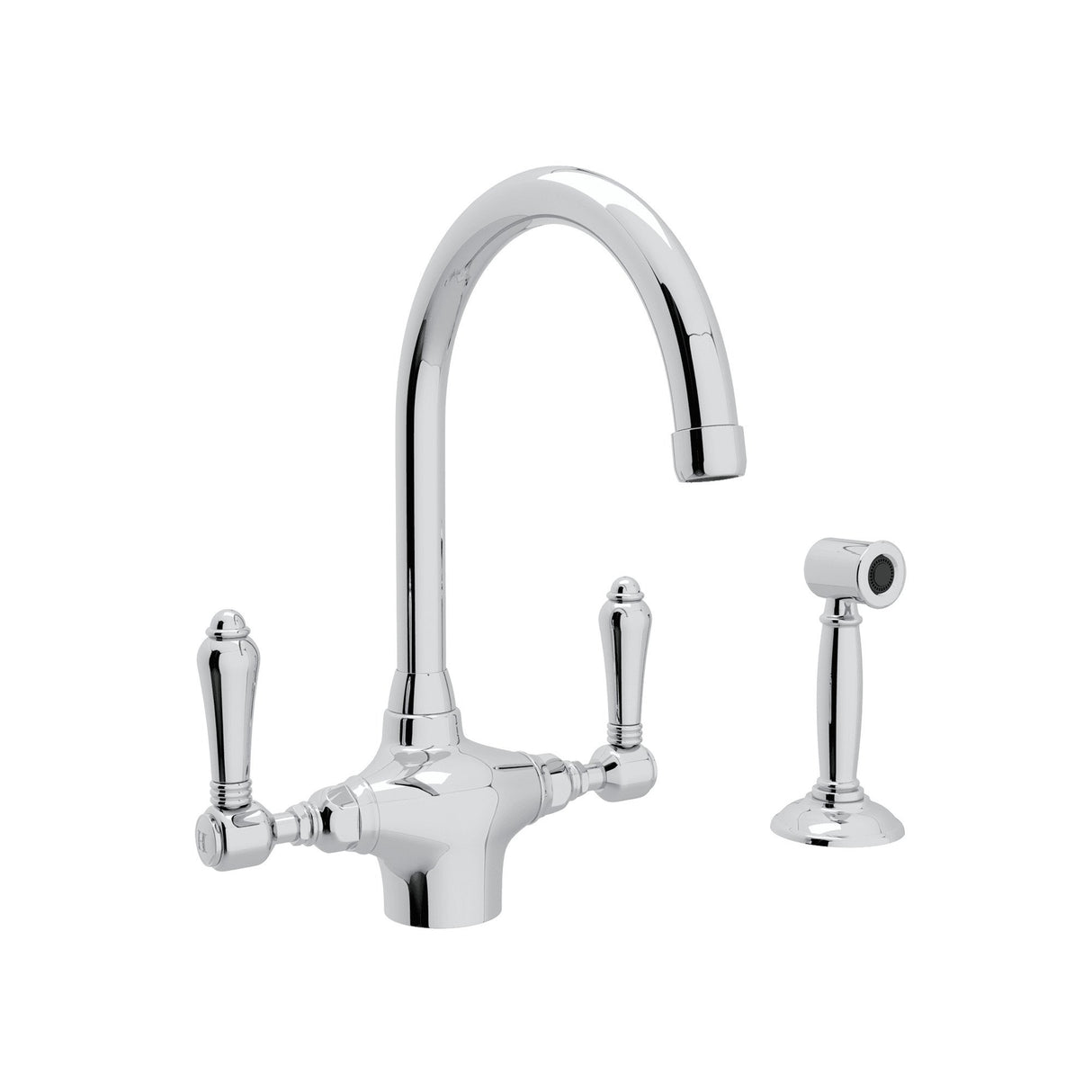 San Julio® Two Handle Kitchen Faucet With Side Spray A1676lmws-2