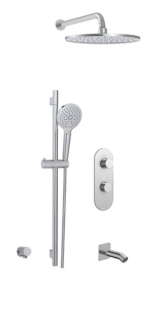 Aquabrass Showerbox02 Round Rain Shower System Kit - image 3