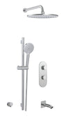 Aquabrass Showerbox02 Round Rain Shower System Kit - image 3