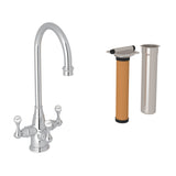 Georgian Era Three Handle Bar/Food Prep Filter Kitchen Faucet Kit