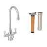 Georgian Era Three Handle Bar/Food Prep Filter Kitchen Faucet Kit