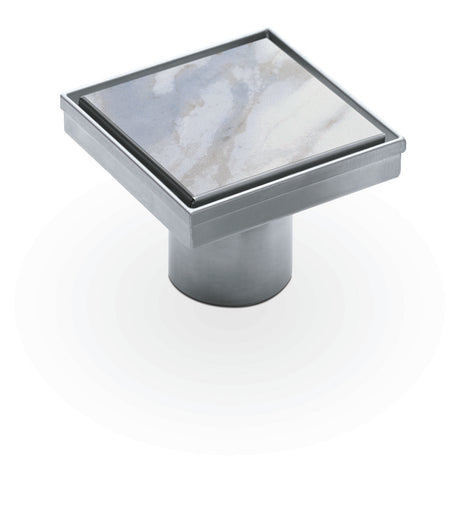 Square Drain With Tile Insert Cascata