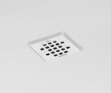 B3Square 6034 Acrylic Alcove Shower Base in White with Left-Hand Drain