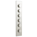 Square/round trim set for TURBO thermostatic valve #T12005