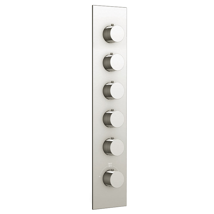Square/round trim set for TURBO thermostatic valve #T12005