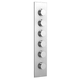 Square/round trim set for TURBO thermostatic valve #T12005