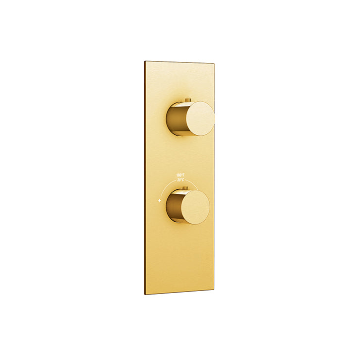 Trim set for TURBO thermostatic valve 2-way, shared functions