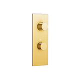 Trim set for TURBO thermostatic valve 3-way, shared functions