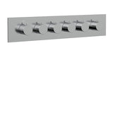 Square/round trim set for TURBO thermostatic valve #T12005