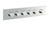 Square/round trim set for TURBO thermostatic valve #T12005