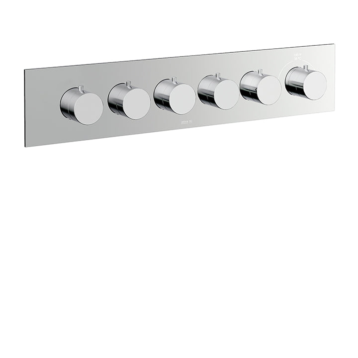 Square/round trim set for TURBO thermostatic valve #T12005