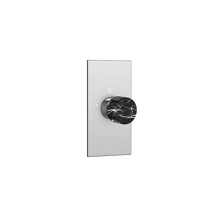 Marmo plate and handle trim set for TURBO thermostatic valve #T12000