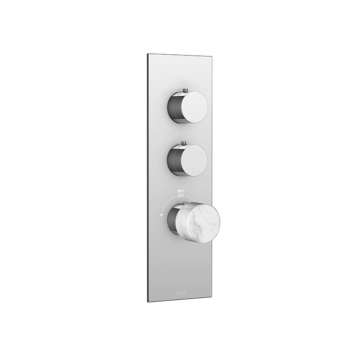 Marmo plate and handle trim set for TURBO thermoststic valve #T12002