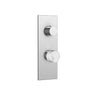 Marmo plate and handle trim set with 3-way diverter for TURBO thermostatic valve (1 function at a time)