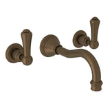Georgian Era Wall Mount Lavatory Faucet Trim