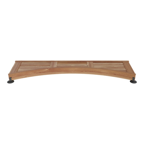 Arched Teak Shower Seat 48
