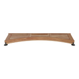 Arched Teak Shower Seat 60