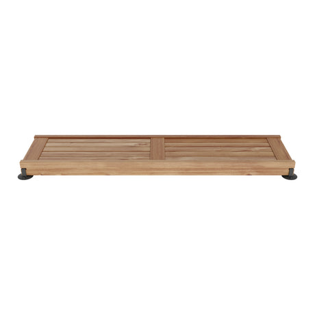 Straight Teak Shower Seat 60