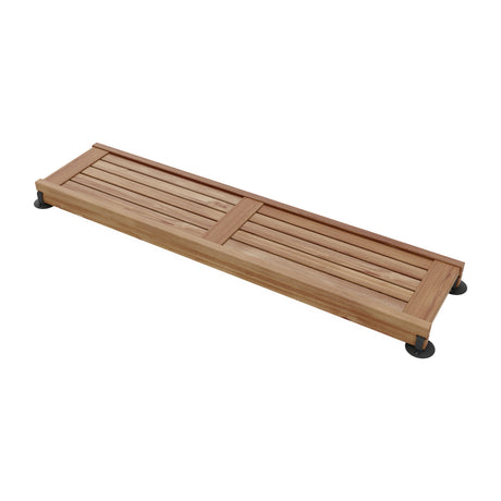 Straight Teak Shower Seat 60