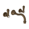 Georgian Era Wall Mount Lavatory Faucet Trim