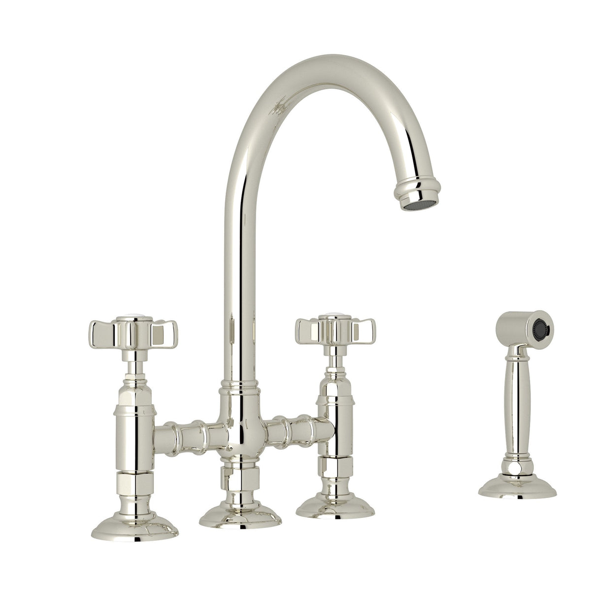San Julio® Bridge Kitchen Faucet With Side Spray A1461xws-2