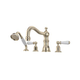 Edwardian 4-Hole Deck-mount Tub Filler With Column Spout