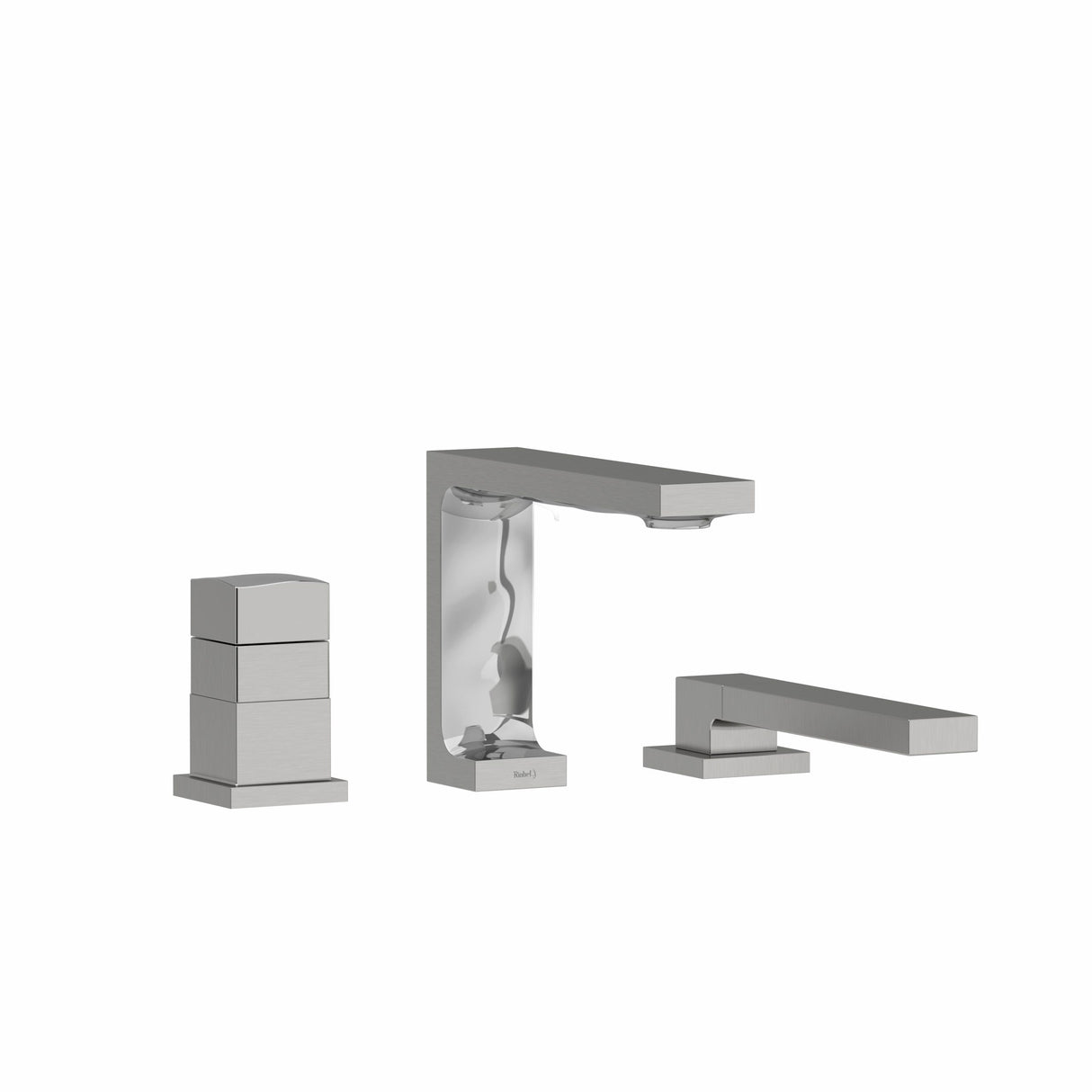 2-way 3-piece Type T (Thermostatic) Coaxial Deck-mount Tub Filler With Hand Shower