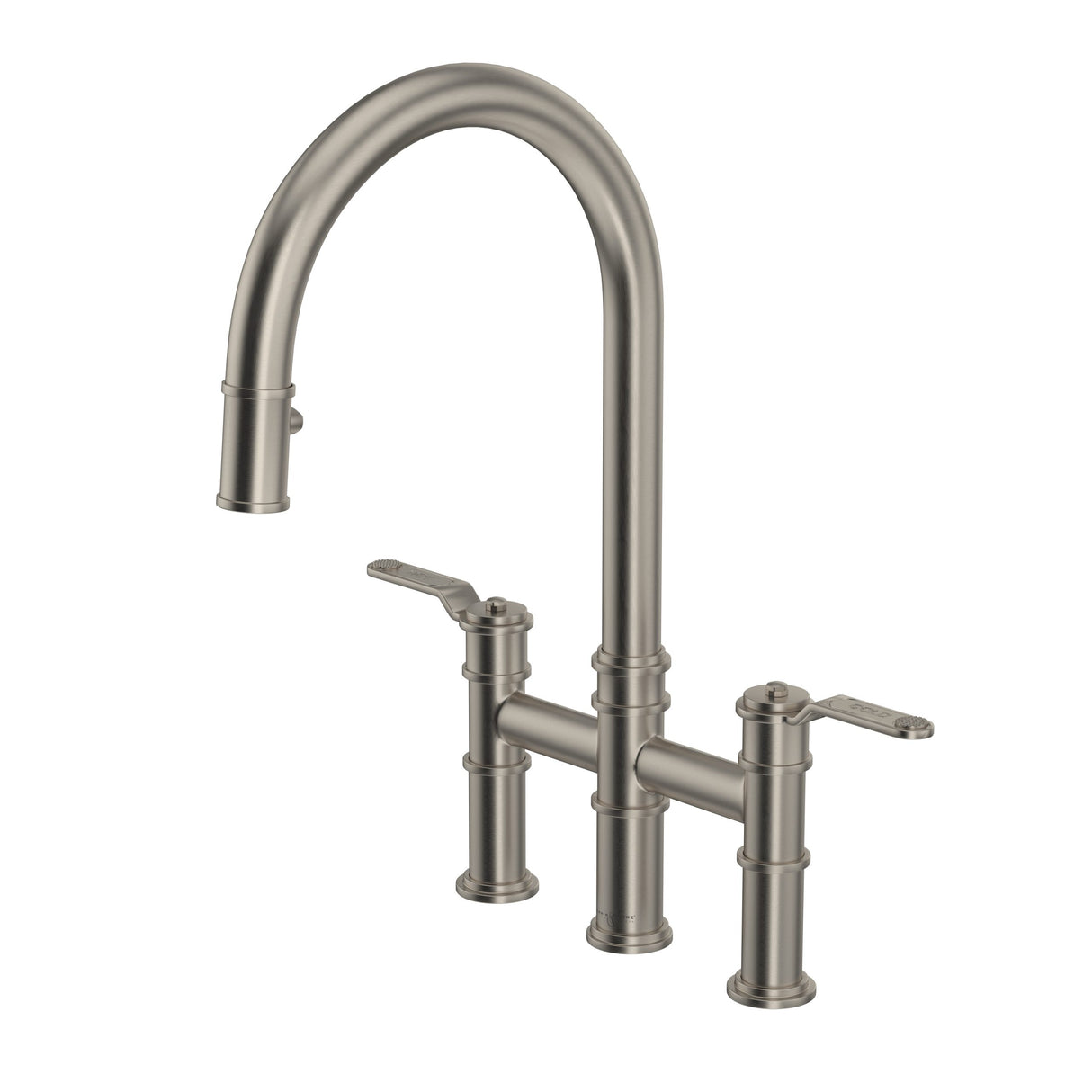 Armstrong Pull-Down Bridge Kitchen Faucet With C-Spout