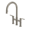 Armstrong Pull-Down Bridge Kitchen Faucet With C-Spout