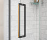 Uptown 45-47 x 76 in. 8 mm Pivot Shower Door for Alcove Installation with Clear glass in Chrome