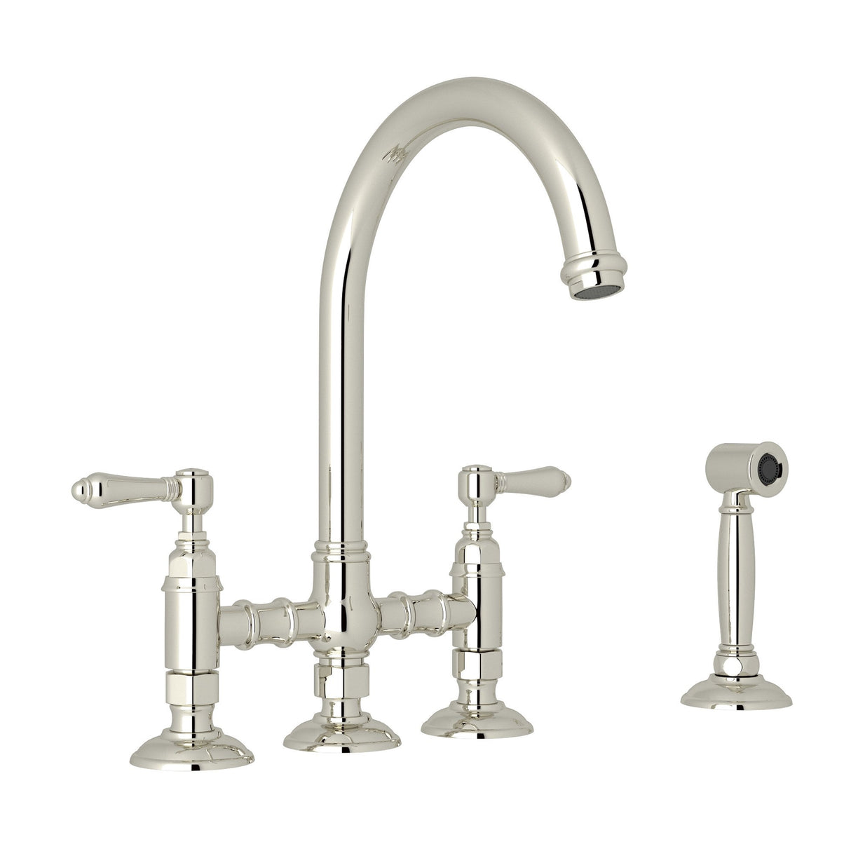 San Julio® Bridge Kitchen Faucet With Side Spray A1461lmws-2