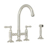 San Julio® Bridge Kitchen Faucet With Side Spray A1461lmws-2