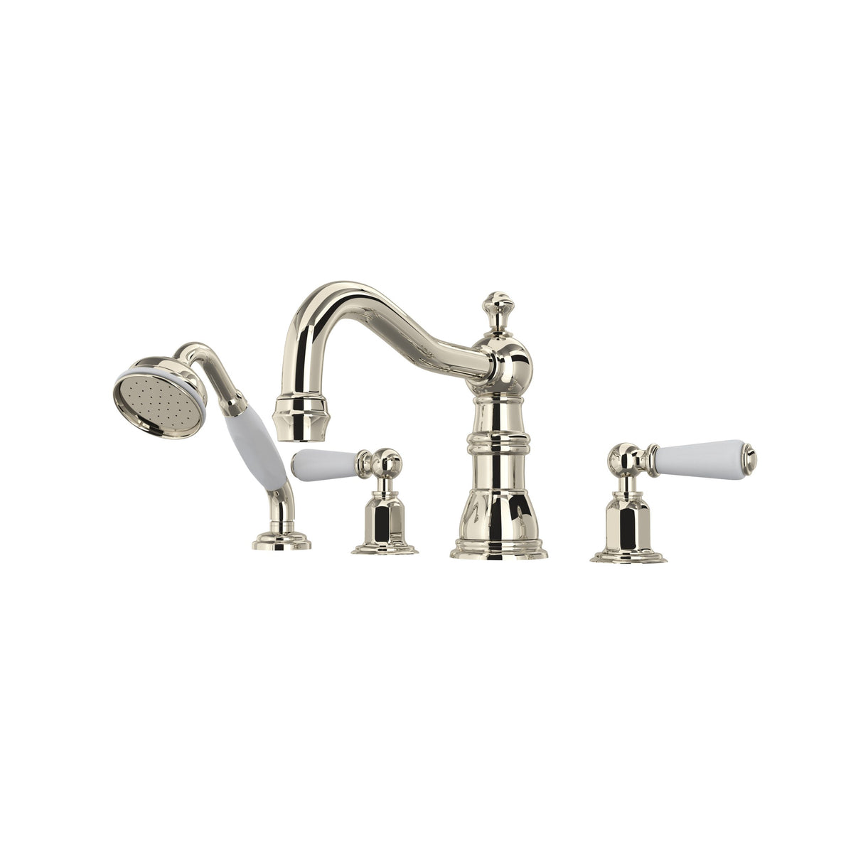 Edwardian 4-Hole Deck-mount Tub Filler With Column Spout